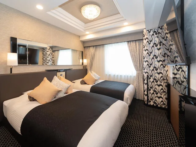 Semi Room, Deluxe, 2 Semi Double Beds، APA Hotel Namba Shinsaibashi Higashi 2/3