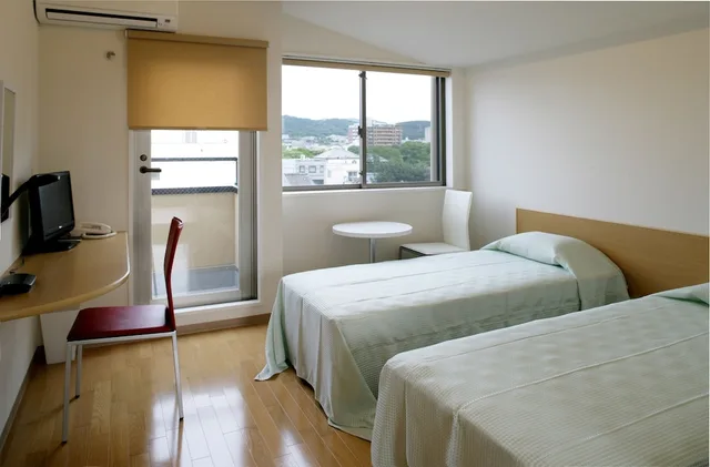 غرفة غربية قياسية بسريرين منفصلين، Matsubaya Ryokan 1/5