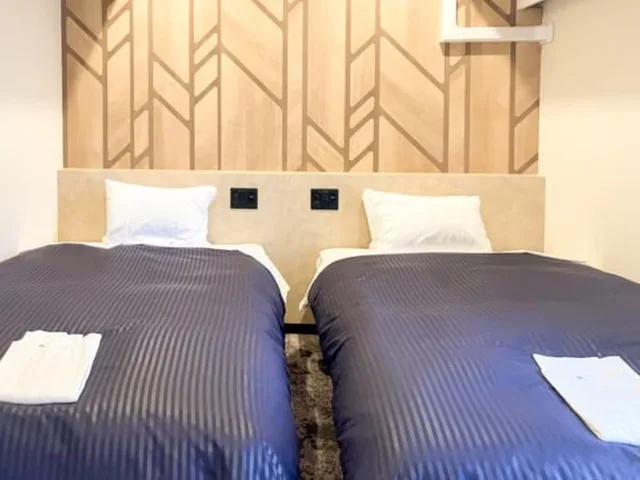 غرفة بسريرين منفصلين، Hotel Livemax BUDGET Yokohama Kannai 4/4