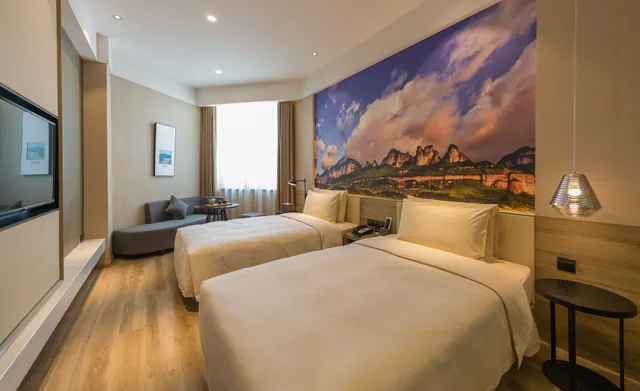 غرفة سوبيريور بسريرين منفصلين، Atour Hotel (Chongqing Hongyadong Riverside) 2/4