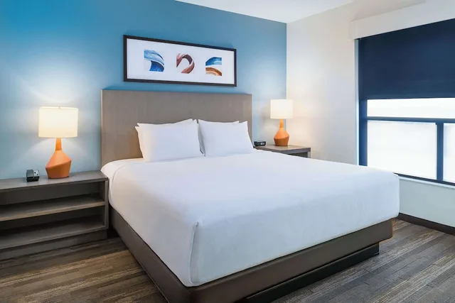 جناح بسرير كينج بغرفة نوم واحدة مع أريكة بمطبخ، Hyatt House Auburn Hills Detroit 2/5