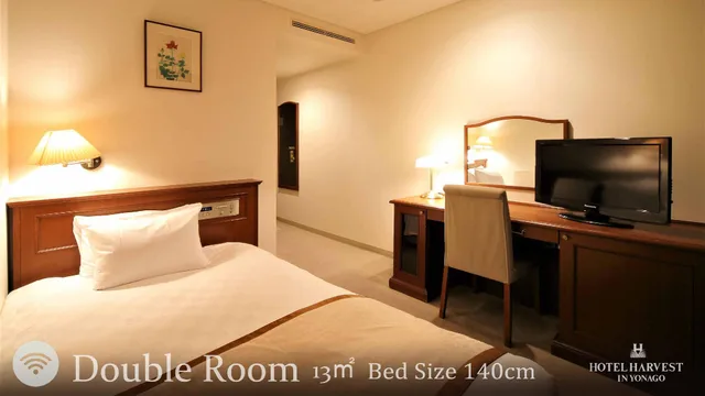 غرفة قياسية بسرير مزدوج، Hotel Harvest Inn Yonago 1/1