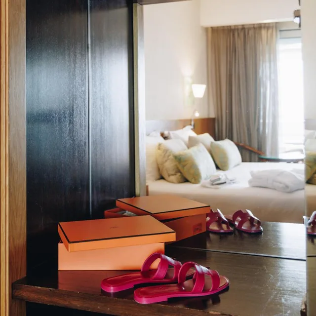 غرفة بريفيليج بسرير مزدوج أو سريرين منفصلين بإطلالة على البحر، Hotel Alivi 4/8