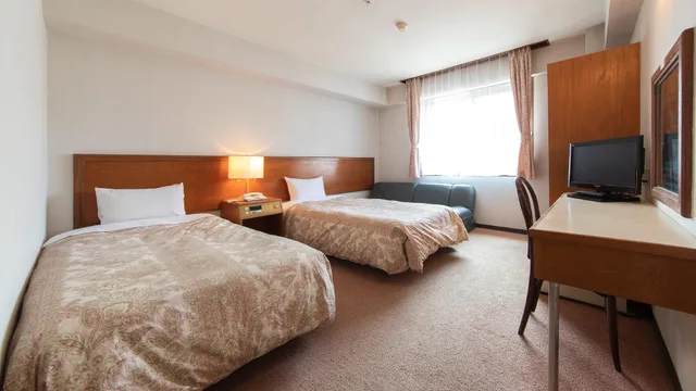 غرفة قياسية بسريرين منفصلين في الملحق، AKAKURA HOTEL 1/1