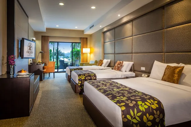 غرفة ديلوكس بسرير كوين وسرير فردي، Orchid Country Club 5/10