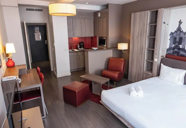 شقة بسريرين منفصلين وسرير كوين بغرفة نوم واحدة مع سرير سحّاب إضافي، City O Appart Hotel 5/10