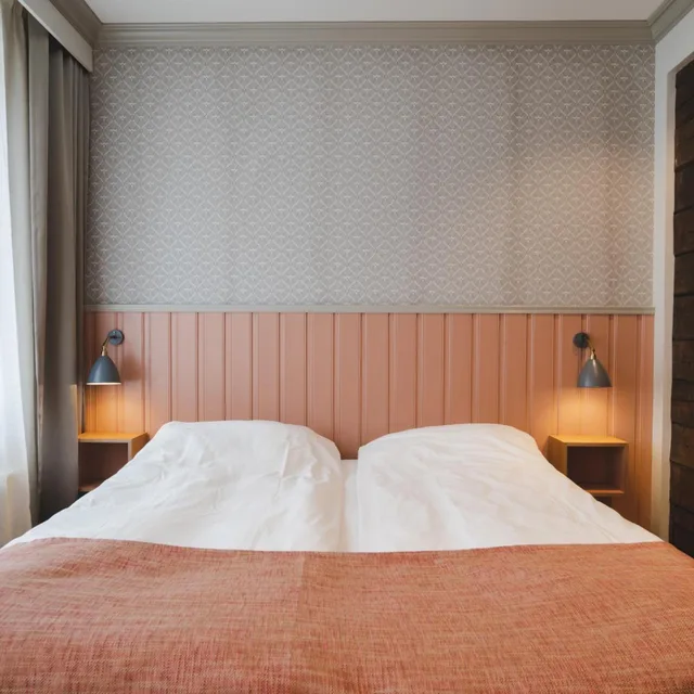 غرفة بسرير مزدوج أو سريرين منفصلين، Grand Hotell Egersund 9/10