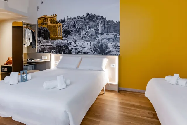 غرفة قياسية ثلاثية بسرير كوين وسرير فردي، B B Hotel Roma Pietralata 6/10