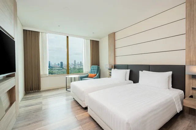 غرفة ديلوكس ركنية بسريرين منفصلين، Solaria Nishitetsu Hotel Bangkok 1/10