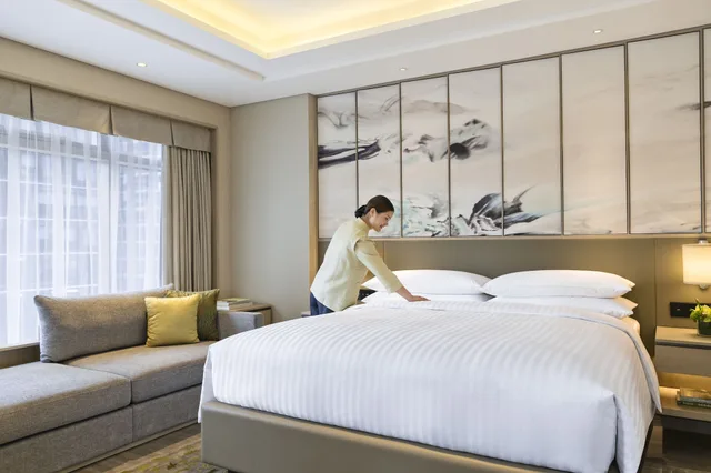 استوديو بسرير كينج مع أريكة، Marriott Executive Apartments Hangzhou Yuhang 2/5