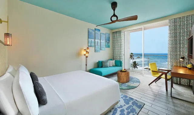 غرفة ديلوكس بسرير مزدوج بإطلالة على البحر، Radisson Blu Resort Galle 4/6
