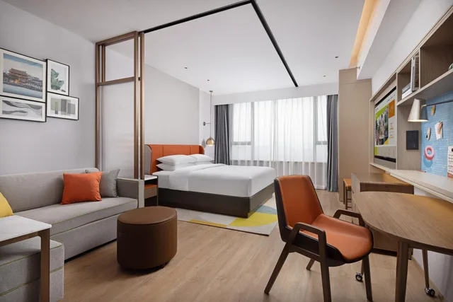 غرفة ديلوكس بسرير مزدوج، Home2 Suites by Hilton Chaozhou 1/1