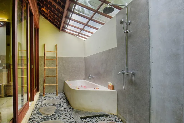 فيلا بسرير مزدوج بغرفة نوم واحدة بمنطقة جلوس بمسبح خاص، Samkhya Villas 4/4