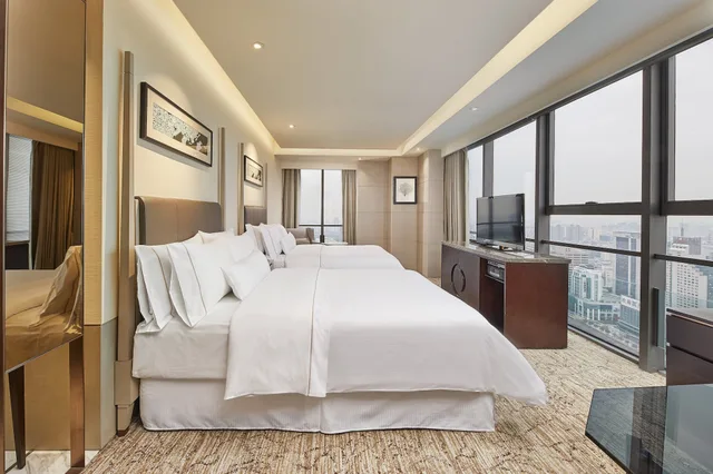 غرفة بسريرين مزدوجين بإطلالة على النهر، The Westin Ningbo 6/10
