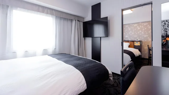 Connecting, Twin Beds, Apa Hotel Nagoya Nishiki Excellent 1/1