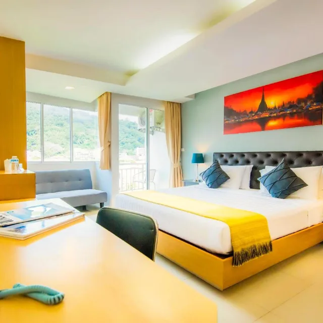 غرفة ديلوكس بسرير مزدوج بشرفة، Hallo Patong Hotel 2/10