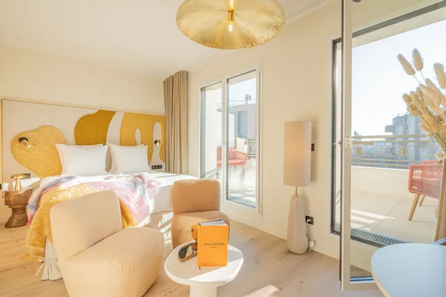 استوديو بريميوم بسرير كوين بشرفة، Yuna Porte Maillot - ApartHotel 6/10