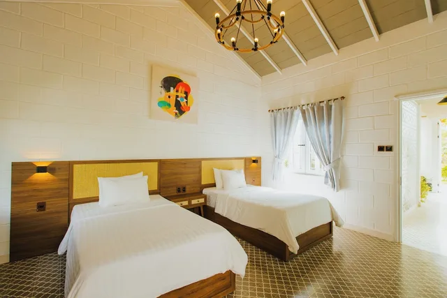 فيلا بسرير كينج وسريرين منفصلين بإطلالة على المسبح بغرفتي نوم، Perolas Villas Resort 5/10