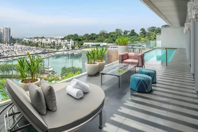 جناح رئاسي بسرير كينج بغرفة نوم واحدة، W Singapore Sentosa Cove 4/4