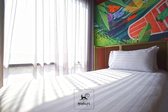 غرفة بريميير بسريرين منفصلين، 4 Monkeys Hotel Bangkok 6/10