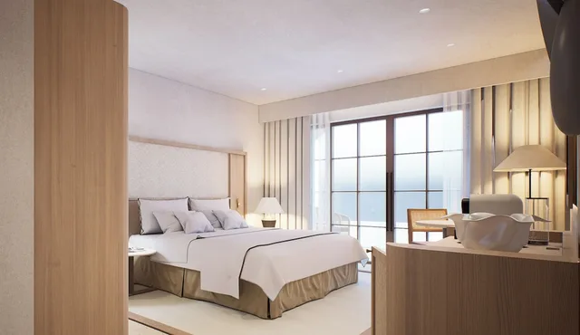 غرفة ديلوكس بانورامية بسرير مزدوج بشرفة بإطلالة، Casa Azure Member Of Melia Collection 1/3