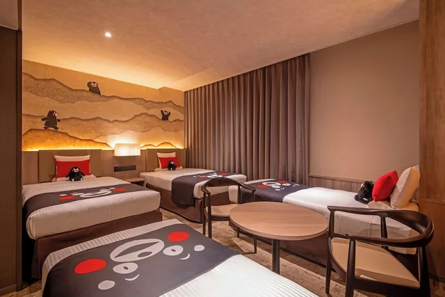 غرفة رباعية بسريرين منفصلين، Kamenoi Hotel Aso 1/3