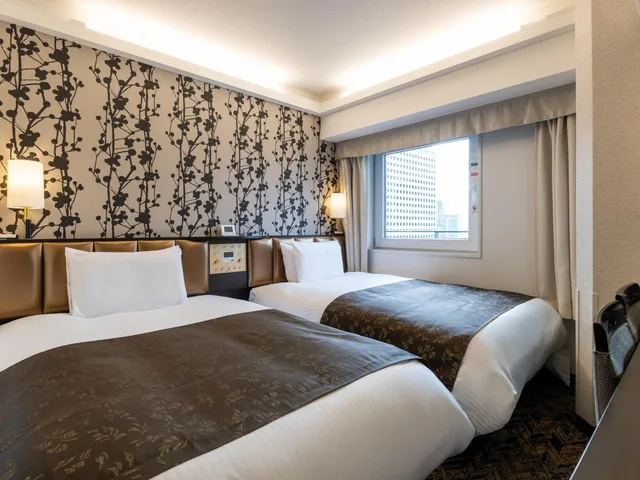 غرفة بسريرين منفصلين في طابق مرتفع، APA Hotel & Resort Osaka Umeda Eki Tower 2/2