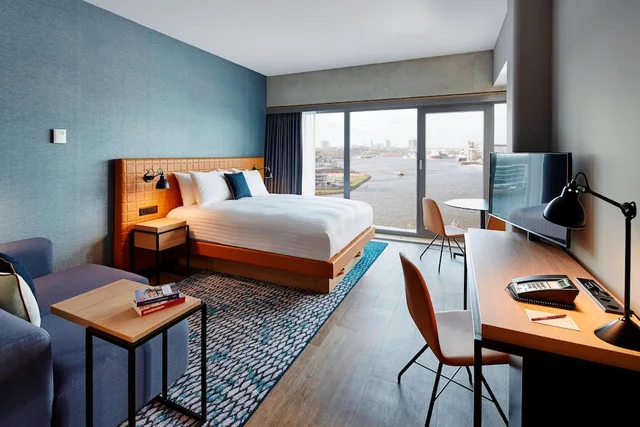 Suite, Queen Bed, Harbour View, High Floor, Residence Inn By Marriott Amsterdam Houthavens 4/5