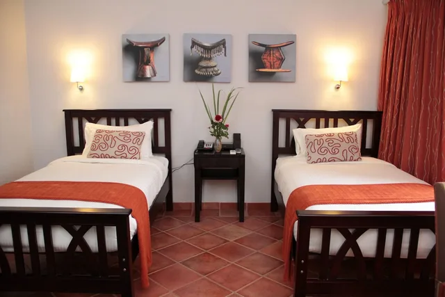 غرفة بسريرين منفصلين بإطلالة على الحديقة، Haile Resort Hawassa 6/9