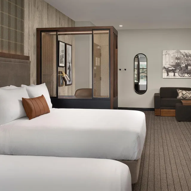 جناح بسرير كوين بإطلالة على الجبل مع أريكة لذوي الإعاقة، Springhill Suites By Marriott Steamboat Springs 1/4