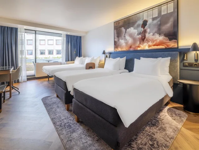 غرفة ديلوكس بسريرين منفصلين بشرفة، Radisson Blu Scandinavia Oslo 2/6