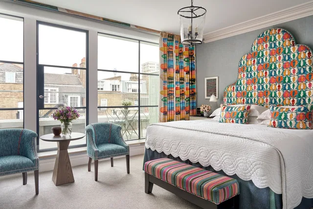 غرفة فاخرة بسرير كينج بشرفة، Ham Yard Hotel 4/5