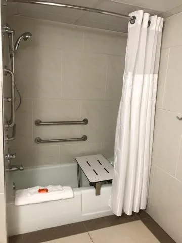 غرفة بسرير كوين مع أريكة لذوي الإعاقة، Holiday Inn Bloomington Normal 6/7