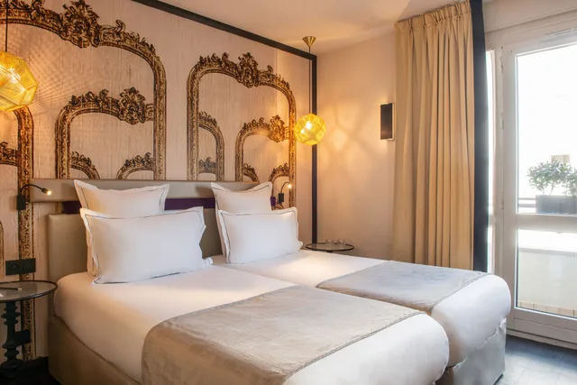 غرفة كلاسيكية بسريرين منفصلين، Hotel Yllen Eiffel 2/5