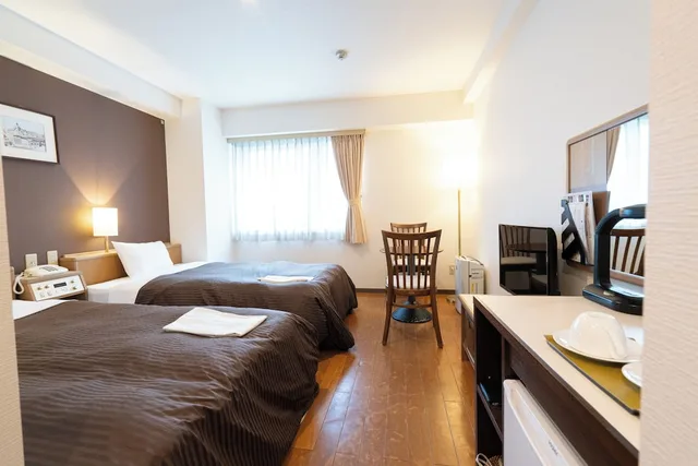 غرفة بسريرين منفصلين للمدخنين، Sapporo Clark Hotel 4/9