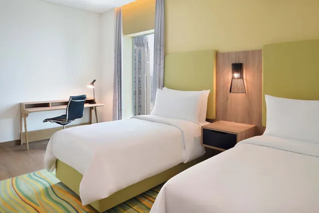 شقة بسريرين مزدوجين بإطلالة على المدينة بـ3 غرف نوم، Element City Center Doha 4/8