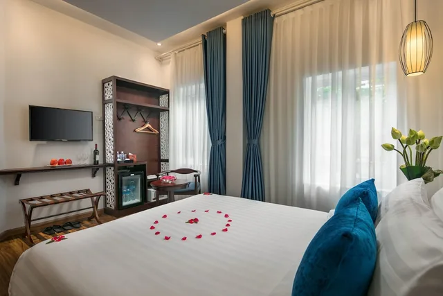 غرفة ديلوكس بسرير مزدوج أو سريرين منفصلين بإطلالة على المدينة لذوي الإعاقة، HANOI CHIC BOUTIQUE HOTEL 10/10