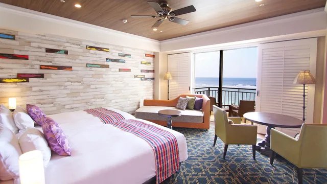 Ocean, Superior, Twin Beds, Ocean View, Patio، Hotel Nikko Alivila Yomitan Resort Okinawa 1/1