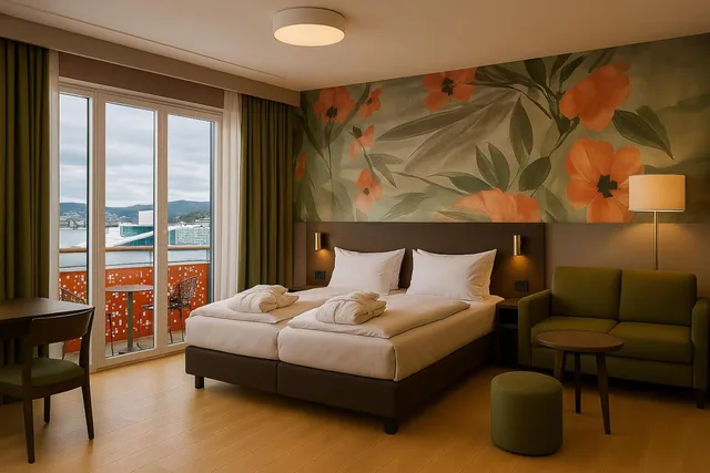 غرفة بزنس بسرير مزدوج، Thon Hotel Panorama 1/4