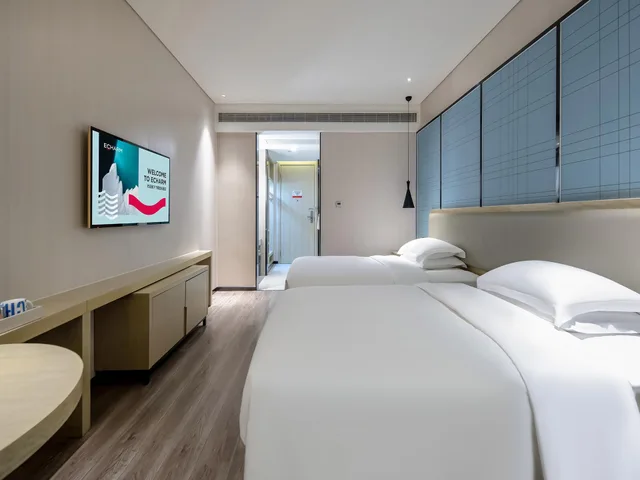 غرفة كومفورت بسريرين منفصلين، Echarm Hotel Nanning International Convention and Exhibition Center Metro Station 1/1