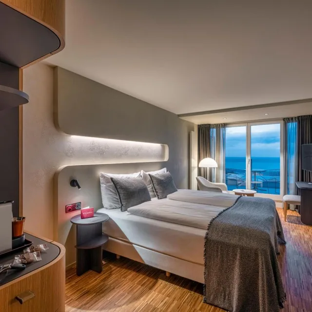 غرفة سوبيريور بإطلالة على البحيرة بشرفة، Hotel Heiden 1/6