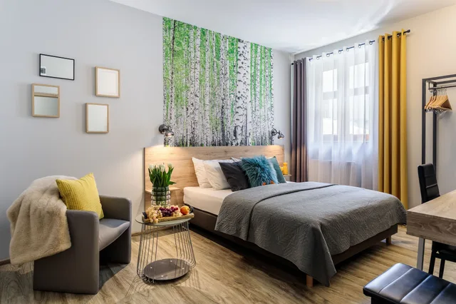 Classic, Double Bed, Art And Garden Residence 1/4