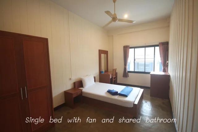 Room, Single, Shared Bathroom, with Fan، My Place At Surat Hotel 1/1