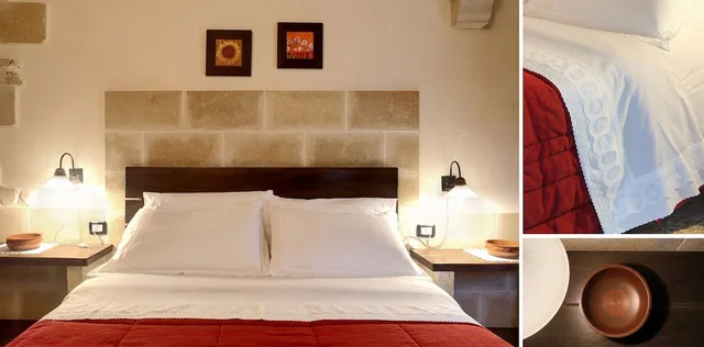 غرفة كومفورت بسرير كوين، Masseria L'uliveto 5/9