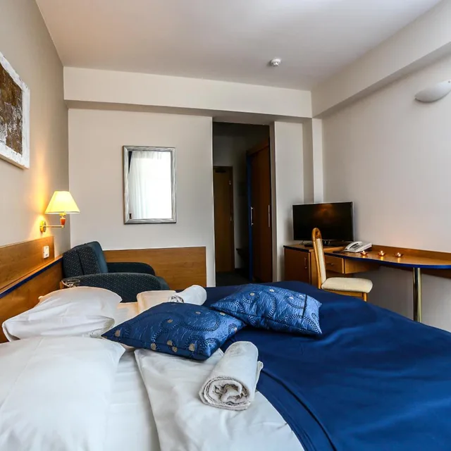 غرفة بسرير مزدوج بشرفة، Hotel Drazica - Hotel Resort Drazica 4/6
