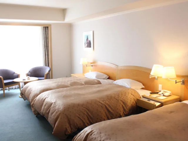 Semi Room, 3 Semi Double Beds، Iyashi No Resort Kaga No Sachi Hotel Arrowle 2/2