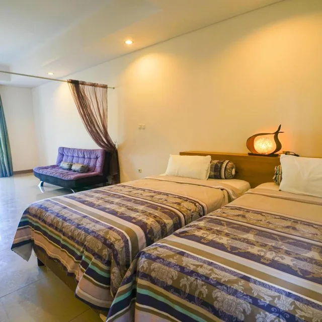 غرفة ديلوكس بسرير مزدوج أو سريرين منفصلين، Hotel Alit S Beach 4/10