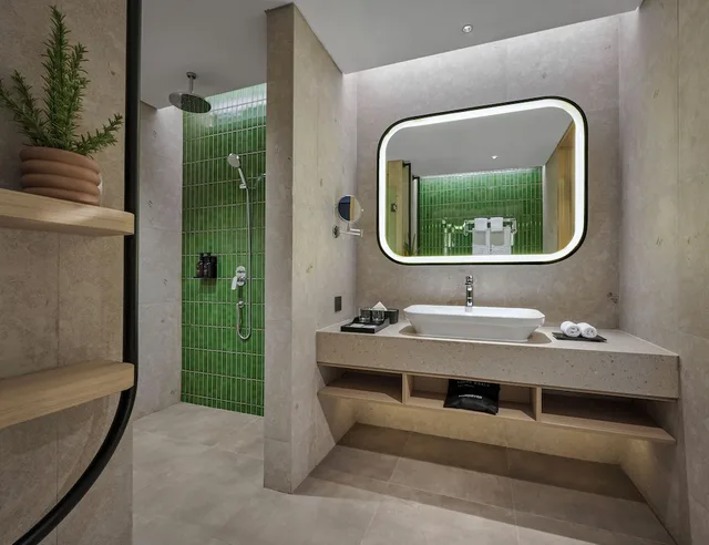 غرفة ديلوكس بسرير مزدوج، Artotel Living World Kota Wisata 6/6