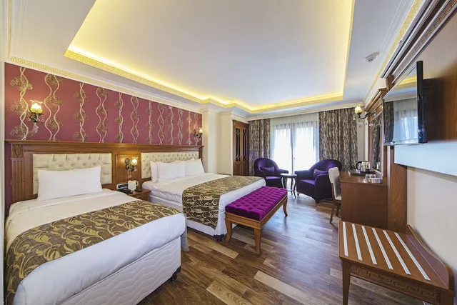 جناح جونيور بسرير فردي بإطلالة على المدينة بغرفة نوم واحدة، Lausos Palace Hotel Istanbul 1/2