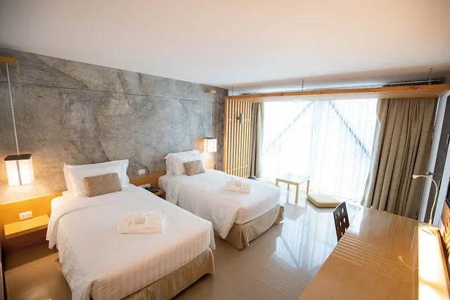 استوديو متصل بسرير كينج وسريرين منفصلين، Nimman Mai Design Hotel Chiang Mai 2/7